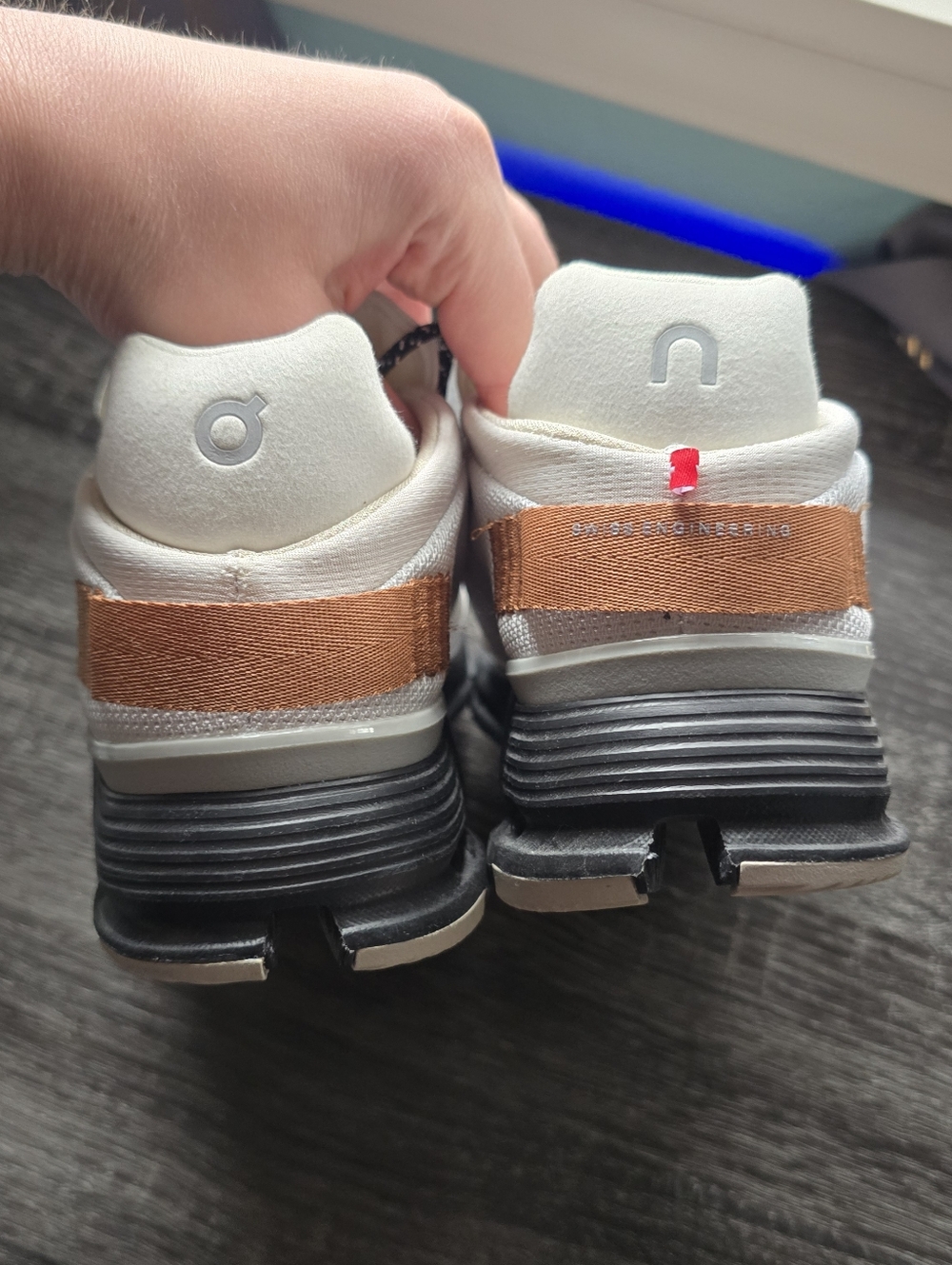 On Cloudnova Sneaker in White & Pecan - Picture 4 of 7